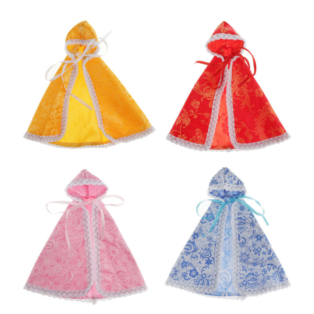 Lots 4 Cute Costume Accessory Cloak for 1/6 Blythe BJD BB Licca/Momoko/Azone