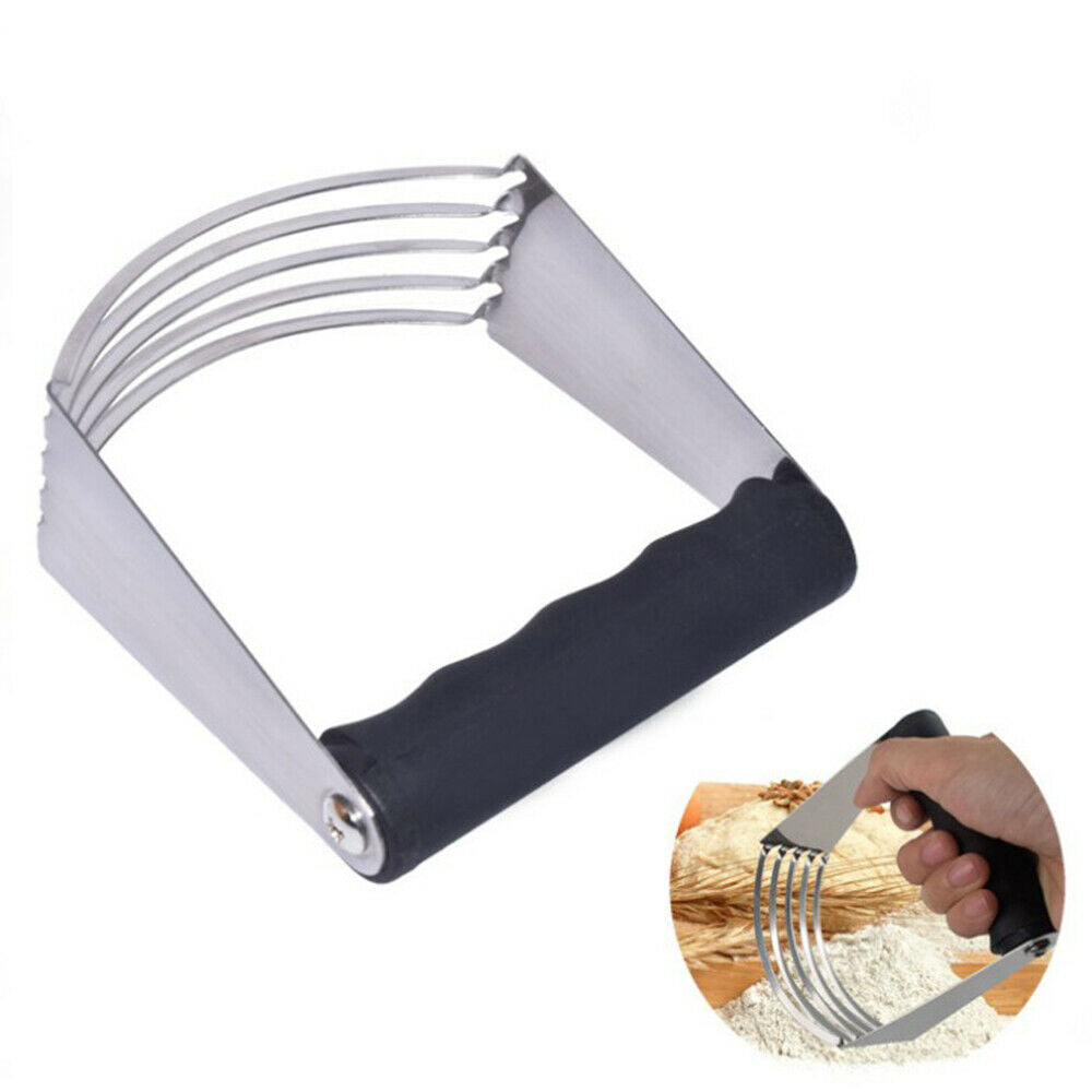 Stainless Steel Soft Grip Pastry Blender Dough Cutter Flour Mixer Cake Pie Kit
