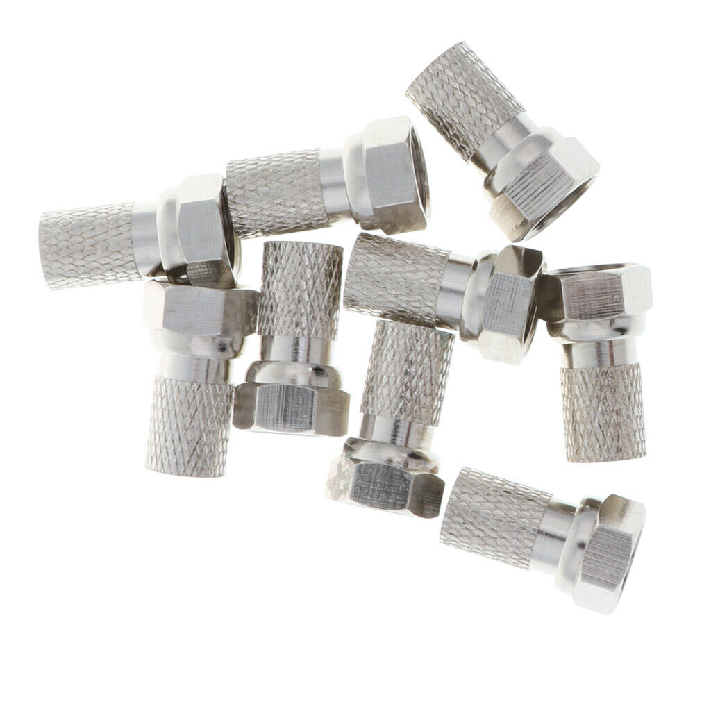 Metric Copper F Head Female Thread Connector, Self-tightening 75-5 RG60
