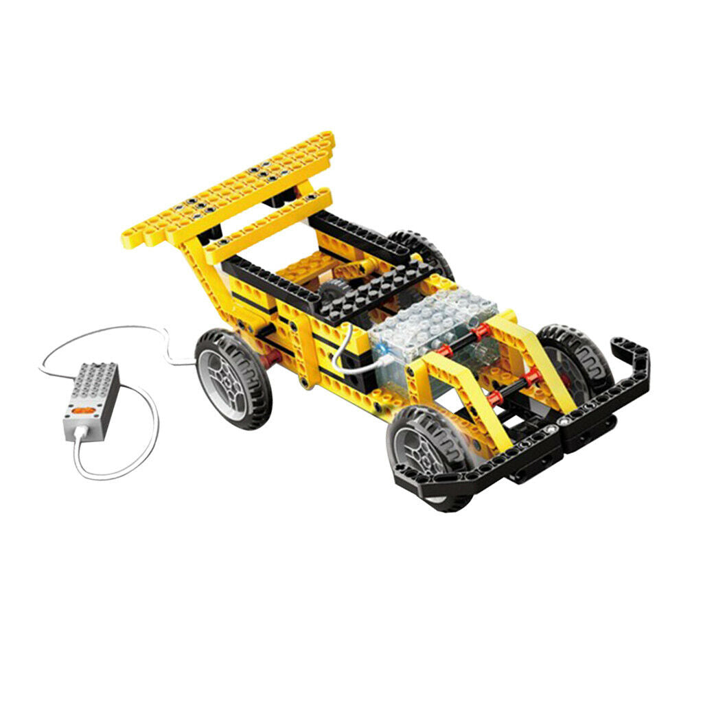Kids DIY Assemble Battery Powered Car Blocks Kits Crafts