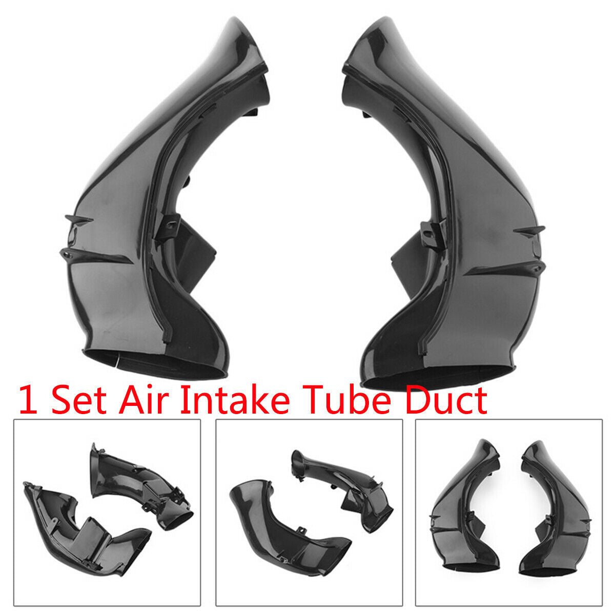 1 Set of ABS Plastic Black Intake Pipe For Yamaha YZF1000 YZF R1 1000 2004-2006