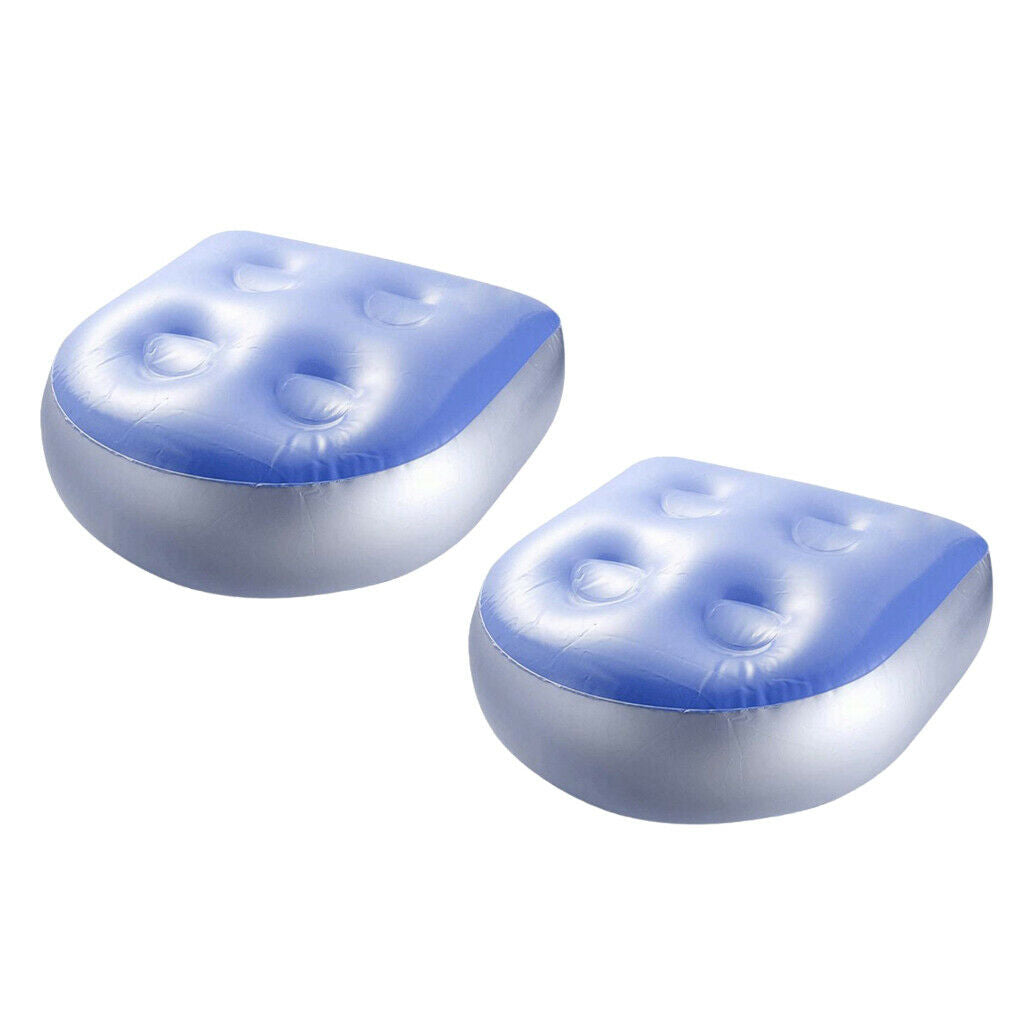 2 Pieces Anti-slip Spa Booster Seat Soft Comfortable PVC Hot Tub Cushion