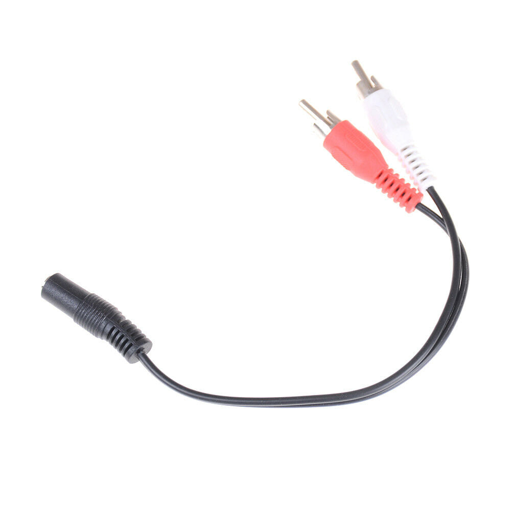 3.5mm 1/8'' Stereo Female To 2 Male RCA Jack Adapter Y Audio Cable Splitte.l8