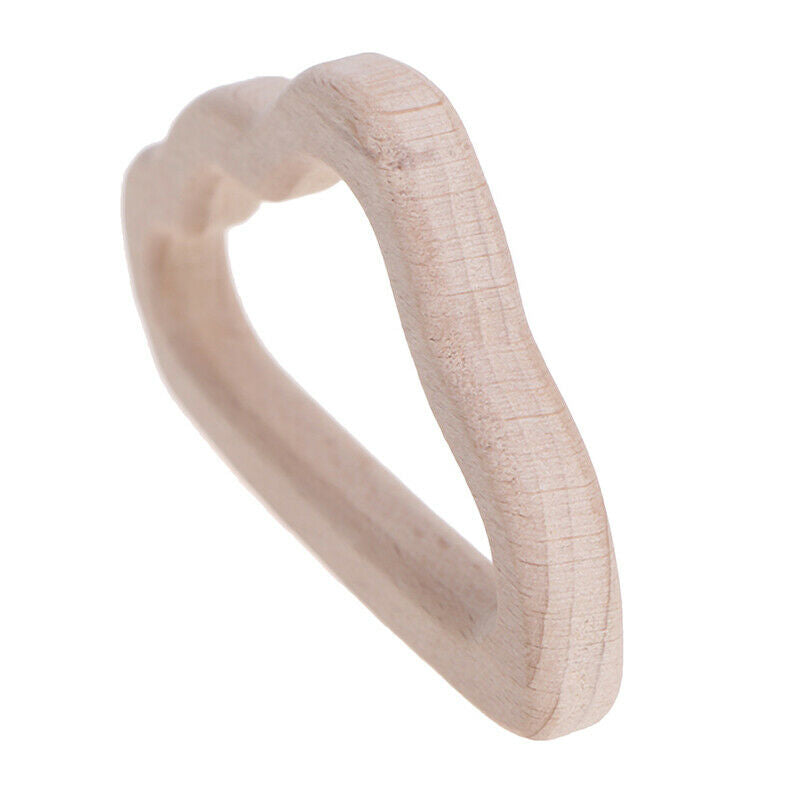 Organic Teether Wooden Oblique Cloud Teether Natural Teething Grasping T.l8