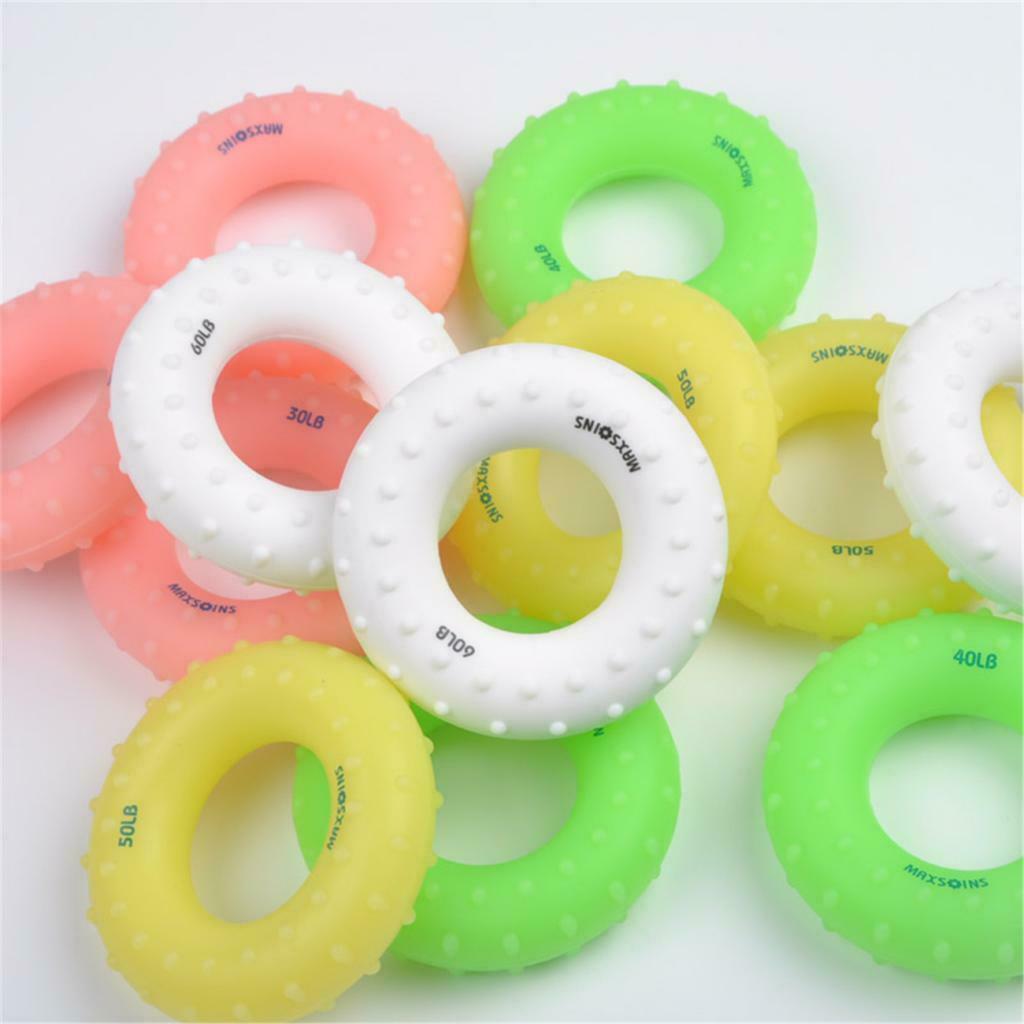 Finger Gripper Strengthener Hand Grip Exerciser Ring 30LB Pink