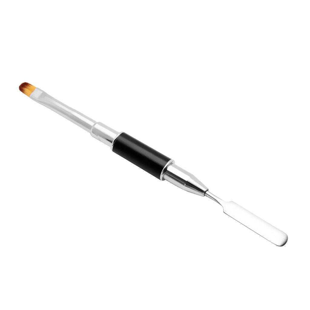 Nail Art Nail Brush, Double Ended Spatula Brush Manicure Tool