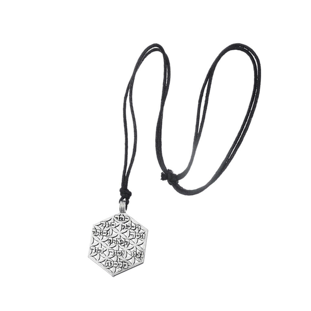 Pendant Chain Necklace Engraved Flower Knotted Adjustable Chain Jewelry