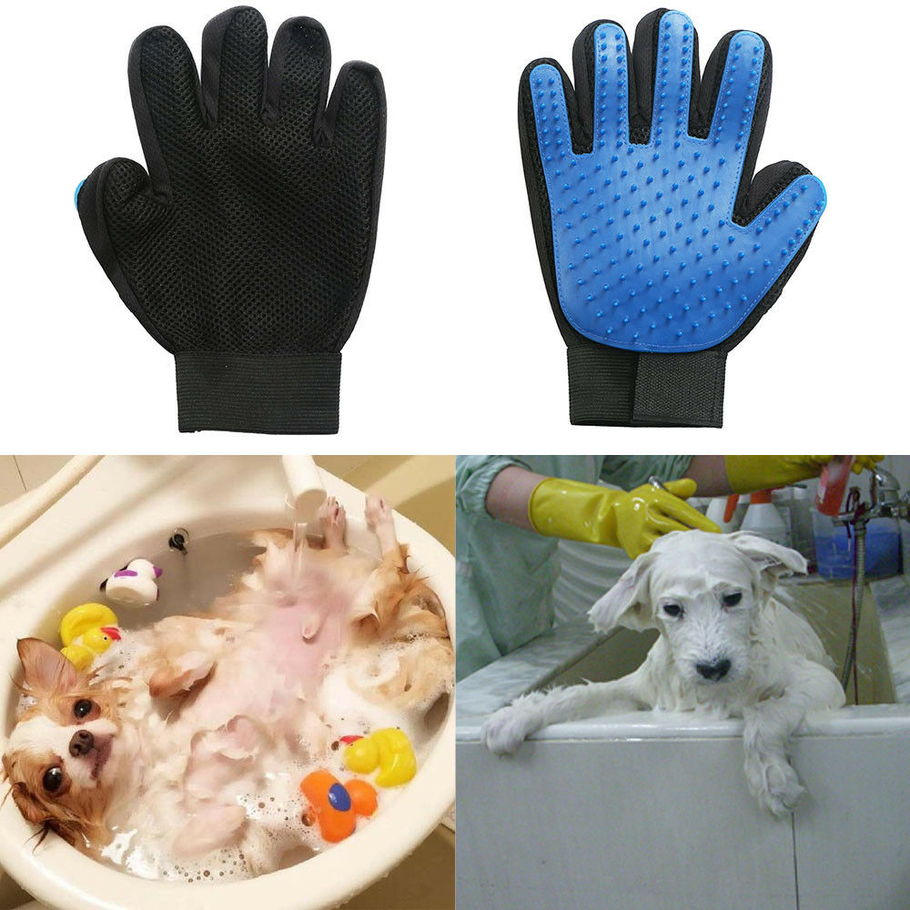 Pet Cats and Dogs Cleaning Magic Gloves Brush Massage Beauty Grooming Wash Tool