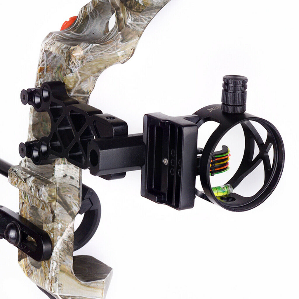 Bow Sight Slider Compound Bow Aim Right/Left Handed Training Aids Black