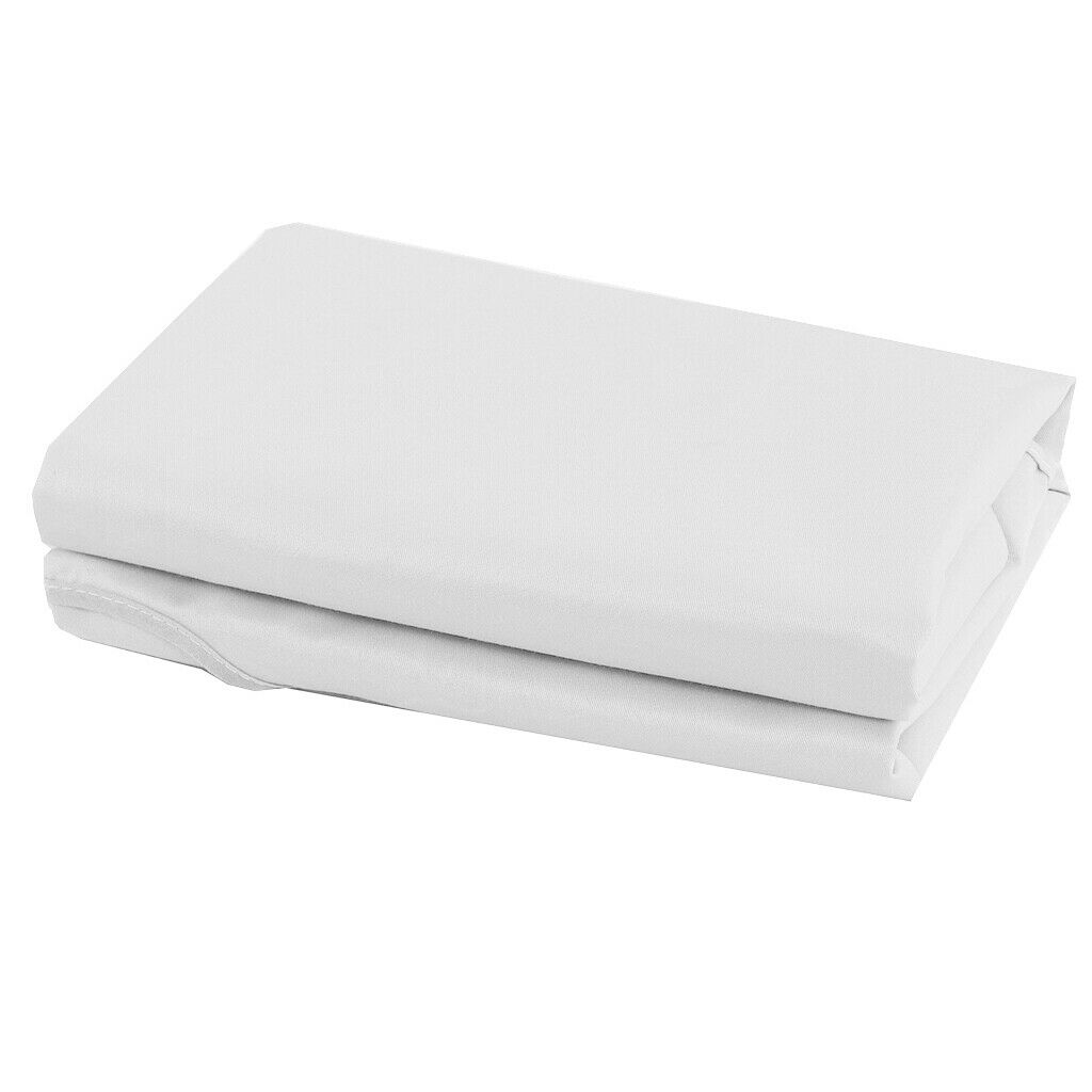 Waterproof Oil Proof Cosmetic Massage Bed Flat Sheet Cover 120x190cm White