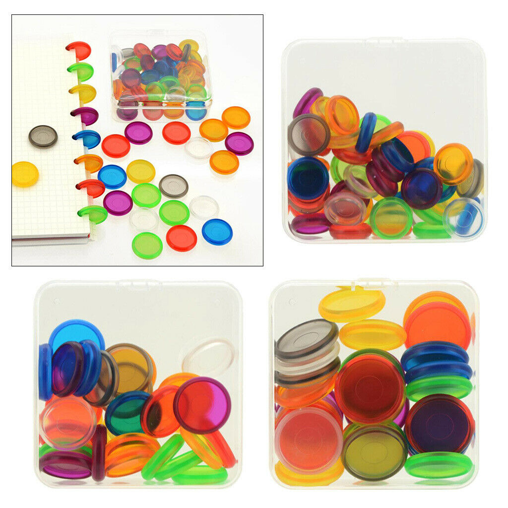 50 lot 18mm Transparent Plastic Expander Discs Binding Notebook Scrapbooking