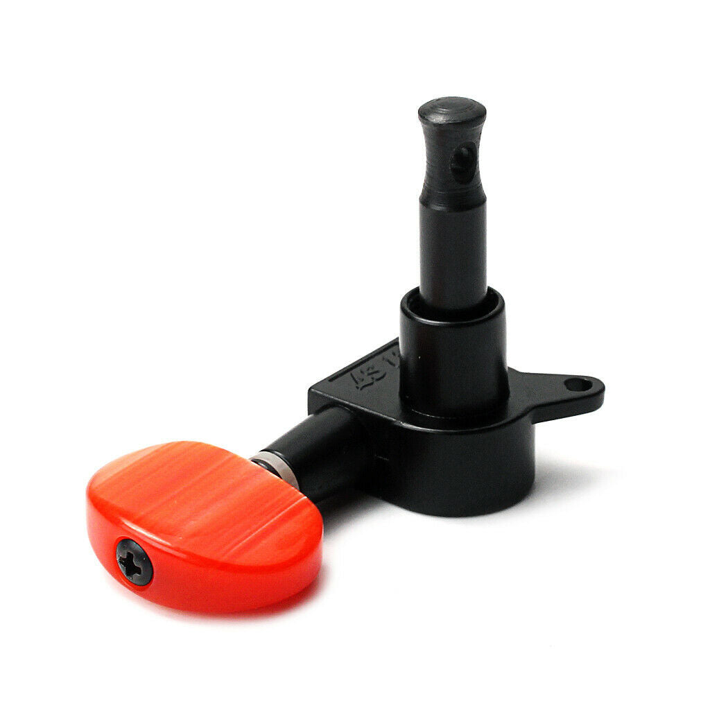 6 Pieces 3L3R Acoustic Guitar Tuning Pegs Keys Tuners with Red Buttons