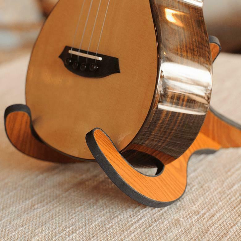 Ukulele Violin Holder Stand Wooden Foldable Stand Collapsible Display Stand