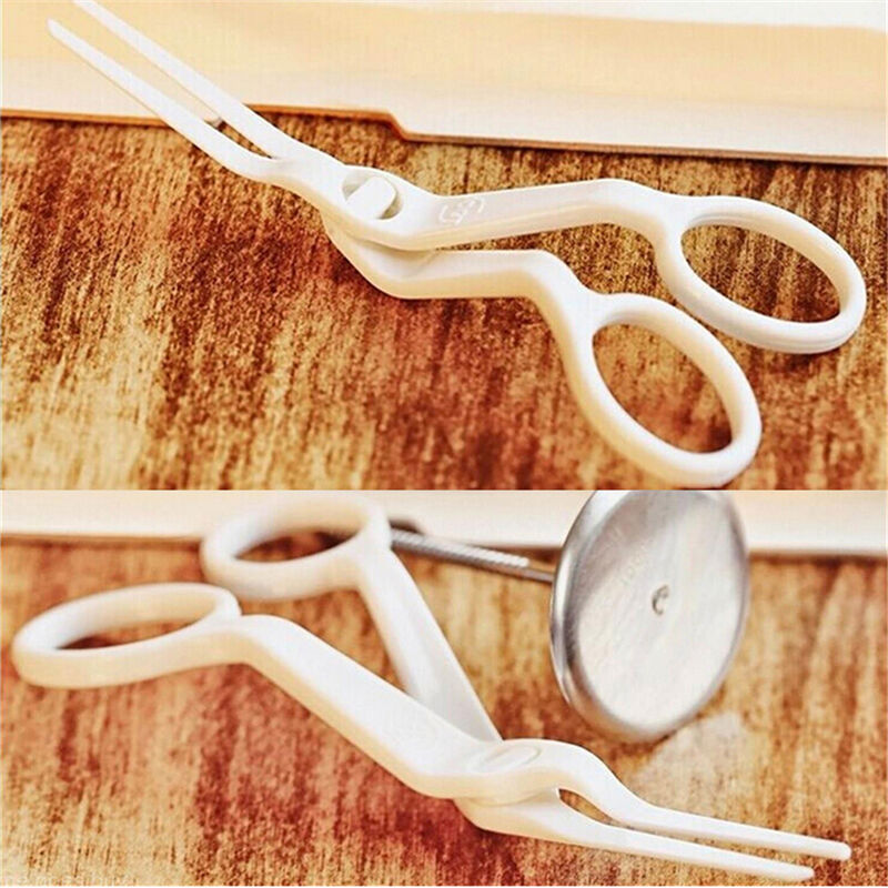 Plastic Scissor Flower Lifter Sugar Craft Fondant Cake Edge Decorating To.l8