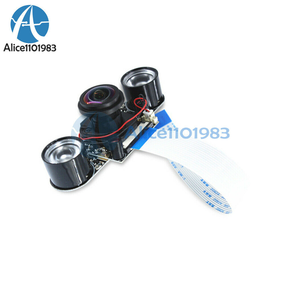 1080P Camera Module Board 5MP 175Â° Fish Eye IR CUT Night Vision For Raspberry Pi