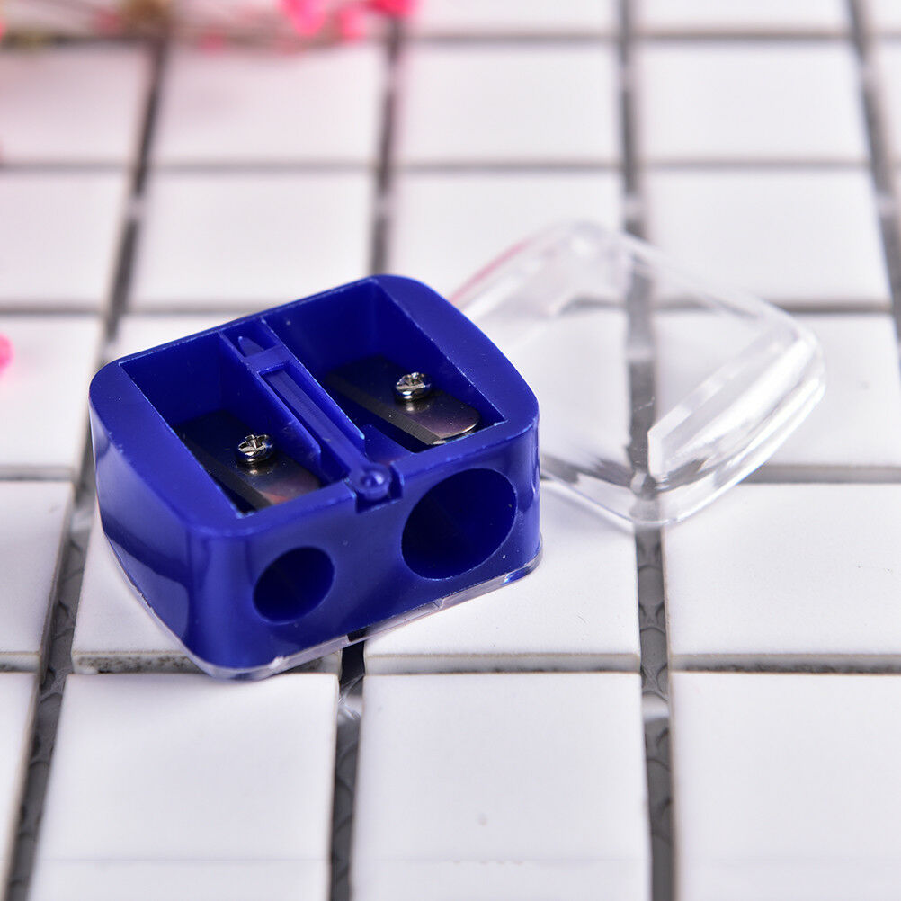 Precision Cosmetic Pencil 2 Holes Sharpener for Eyebrow Lip Liner Eyeline.l8
