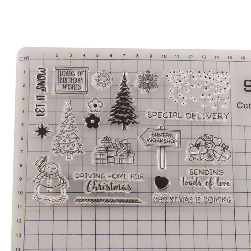 Christmas tree Santa Claus gift Silicone Stamp Scrapbooking Photo Album D.l8