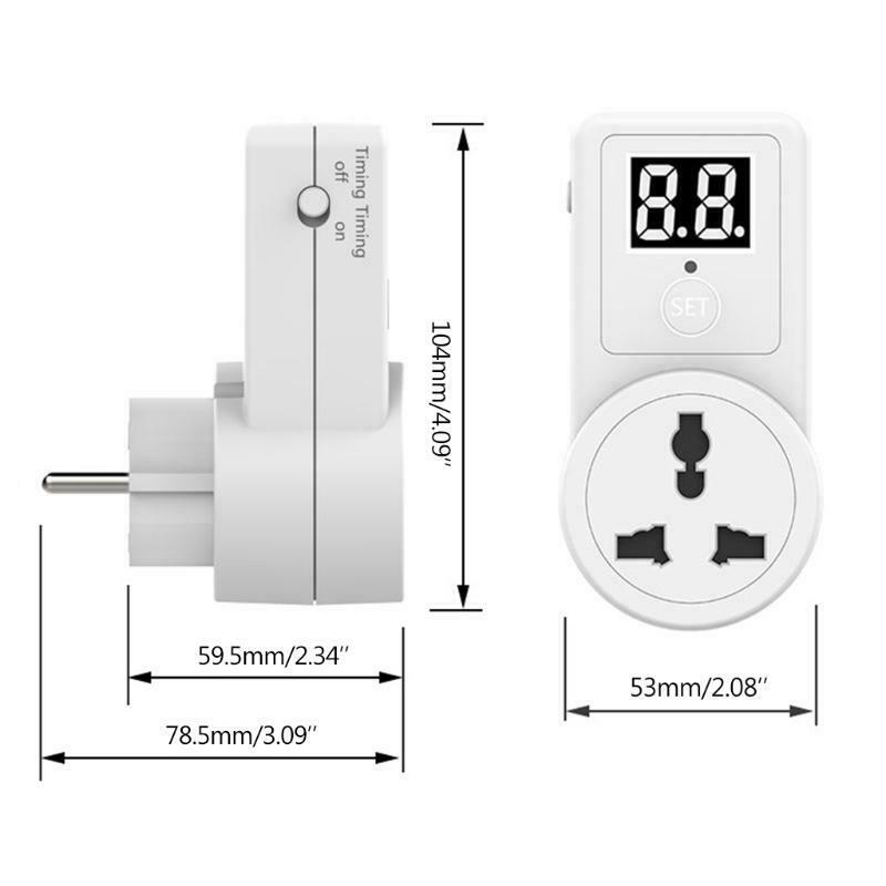 Digital Light Timer Plug Energy Saving Timer Socket Plug-in Timer for Home Use