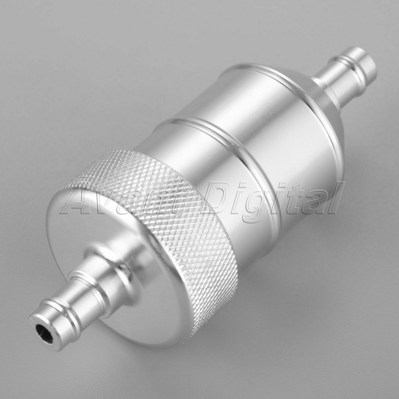 1x 5/16" 8mm Motorcycle CNC Fuel Gas Oil Petrol Filter In-Line Cleaner Universal