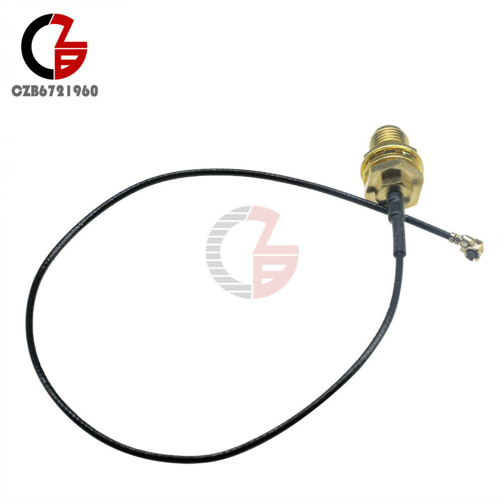 2PCS Mini Pci U.Fl To RP-SMA Antenna Router Mod Kit Wifi Connector Pigtail Cable