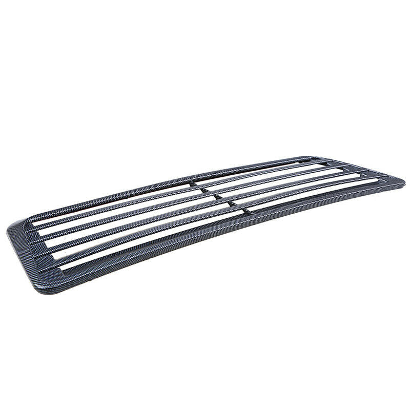 Carbon Fiber Air Vent Flow Intake Grill Front Hood Scoop Vent Bonnet Cover  Trim