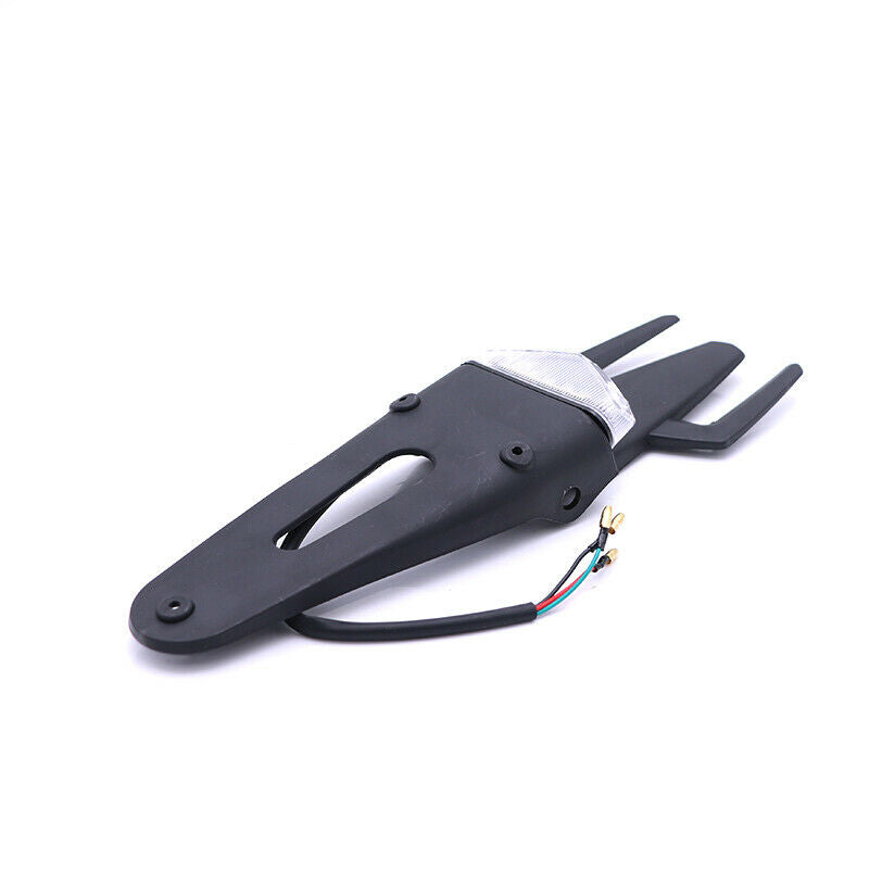 Off-road Dirt Bike Motorcycle Clear Rear Fender Brake Trident Style Tail Light