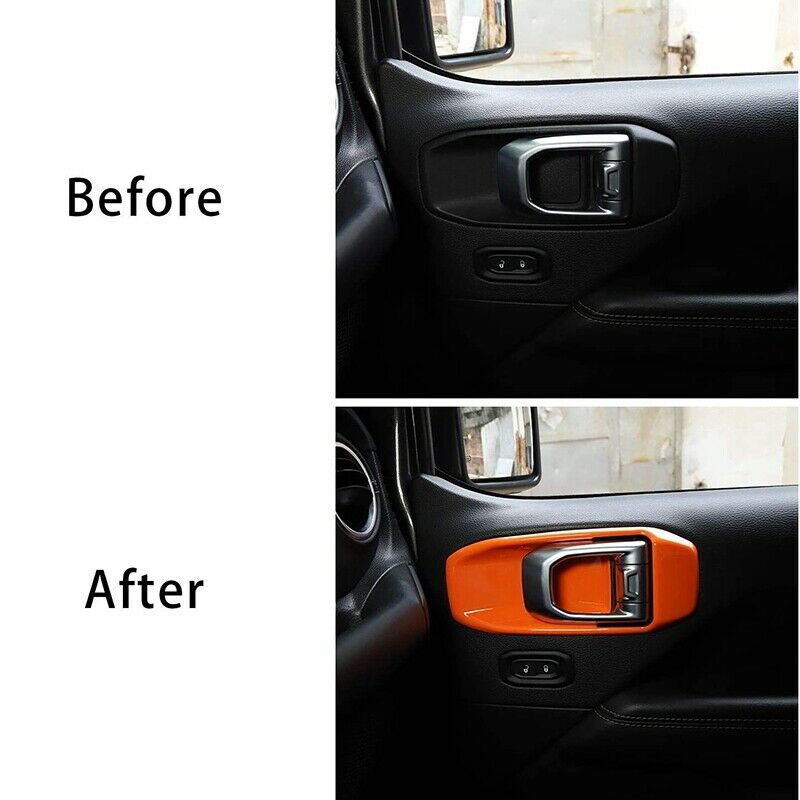 for Jeep JL Door Handle Bowl Trim Covers Kit for Jeep Wrangler JL JLU GladiaH5D9