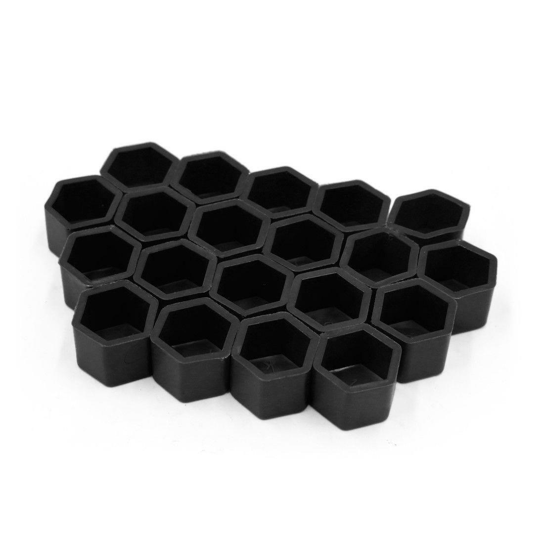 20Pcs 19mm Car Wheel Nut Lug Dust Cover Cap Protector Hub Screw Rim Removal Tool