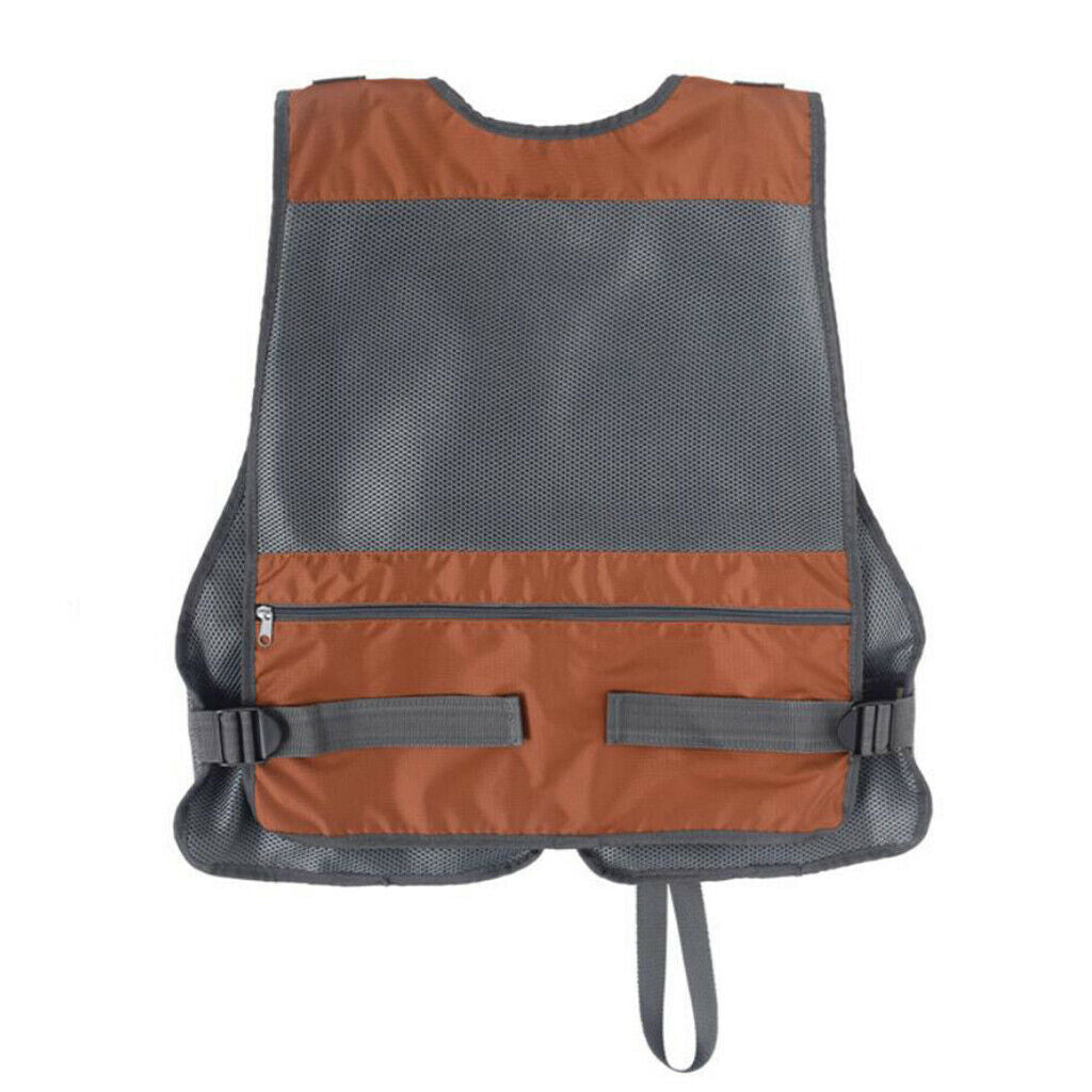 Breathable Multi-pockets Fishing Vest Adjustable for Men and Women, for Fly Bass