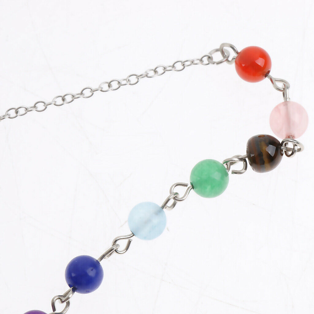 Natural Amethyst Quartz Crystal Stone Bracelet Necklace Pendant Chain White