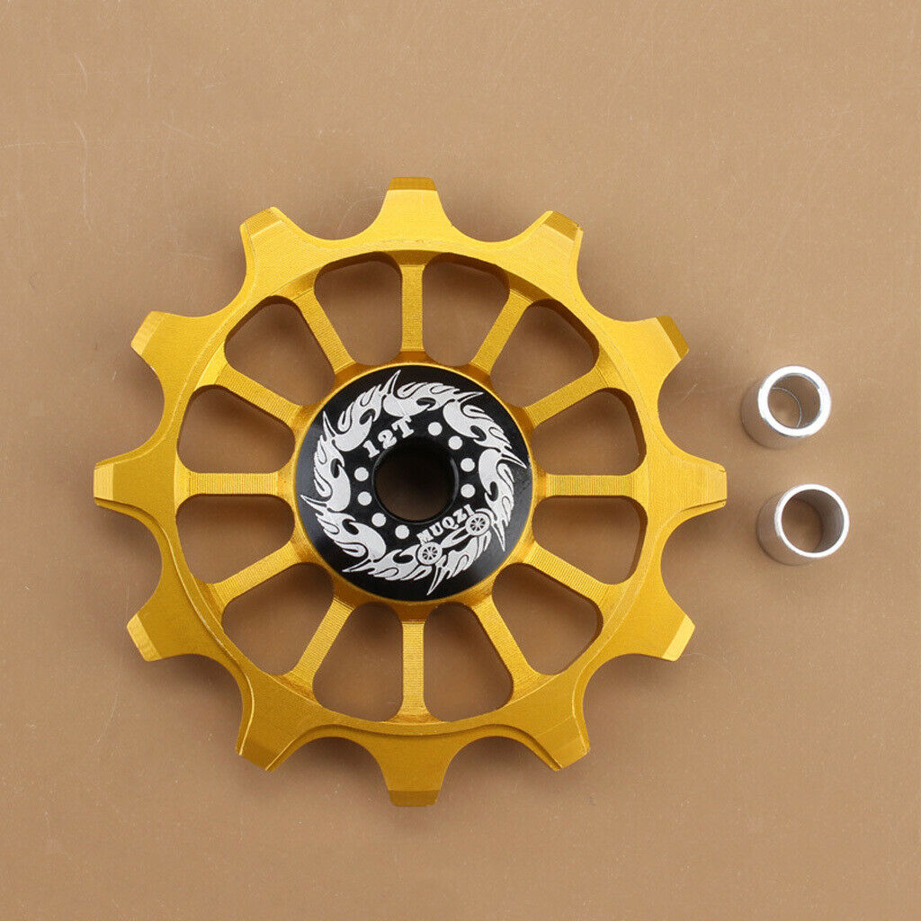 Ceramic Rear Derailleur Bike Bearing Jockey Wheel MTB BMX Guide Pulleys 12T -