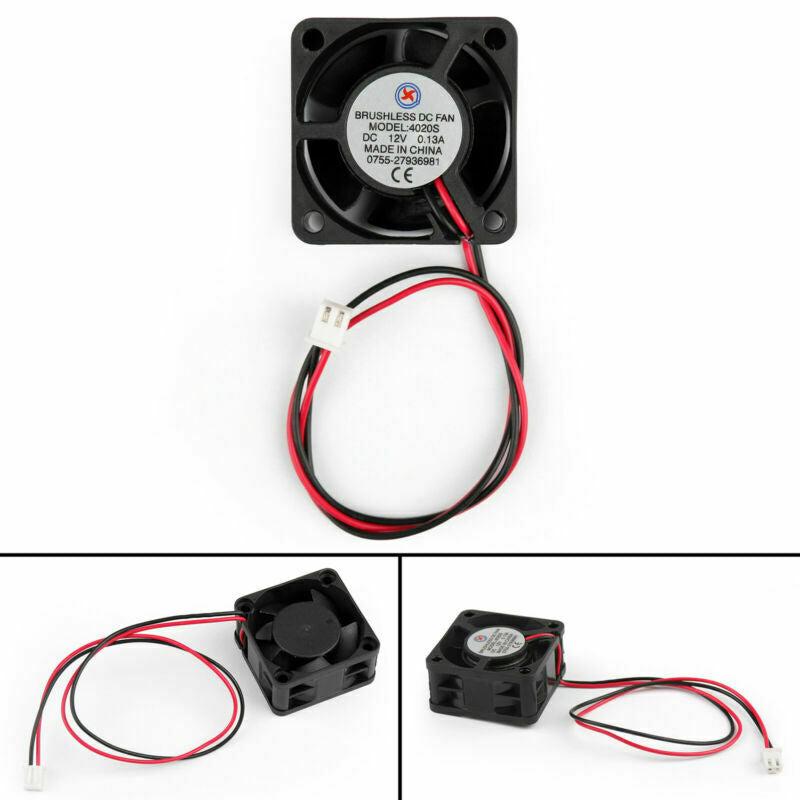 10x 12V/5V 40mm 40x40x20mm 4020S 2P Fan DC Duct Ventilation Cooler Fan 0.13A B5