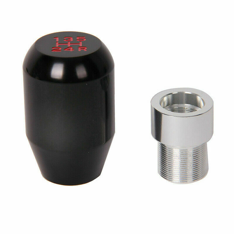 Universal Black Aluminum 5 Speed Car Auto Manual Gear Stick Shift Shifter Knob