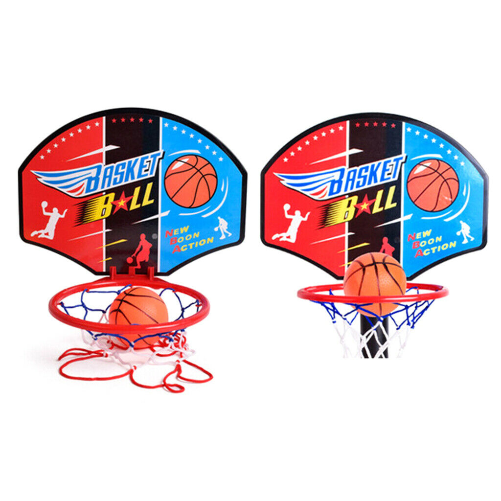 Portable Kids Basketball Stand Set Basket Hoop
