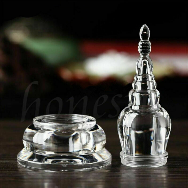 Acrylic Clear Buddha Tibet Tibetan Buddhist Mikky Crystal Stupa Tower Temple