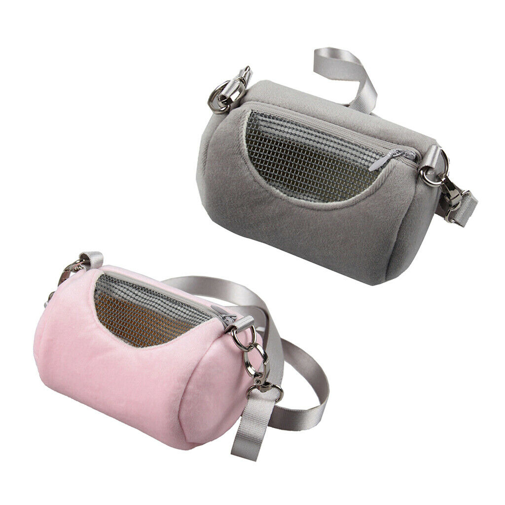 2Pcs Breathable Hamster Travel Bag Reptile Outgoing Travel Handbag for Small