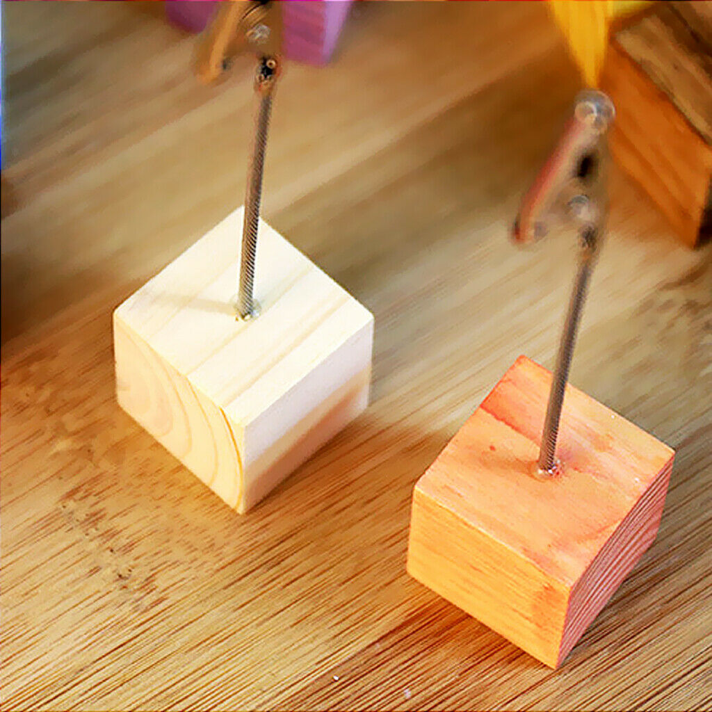 50pcs Assorted Wood Blocks Cube Embellishments For Scrapbooking DIY 15mm