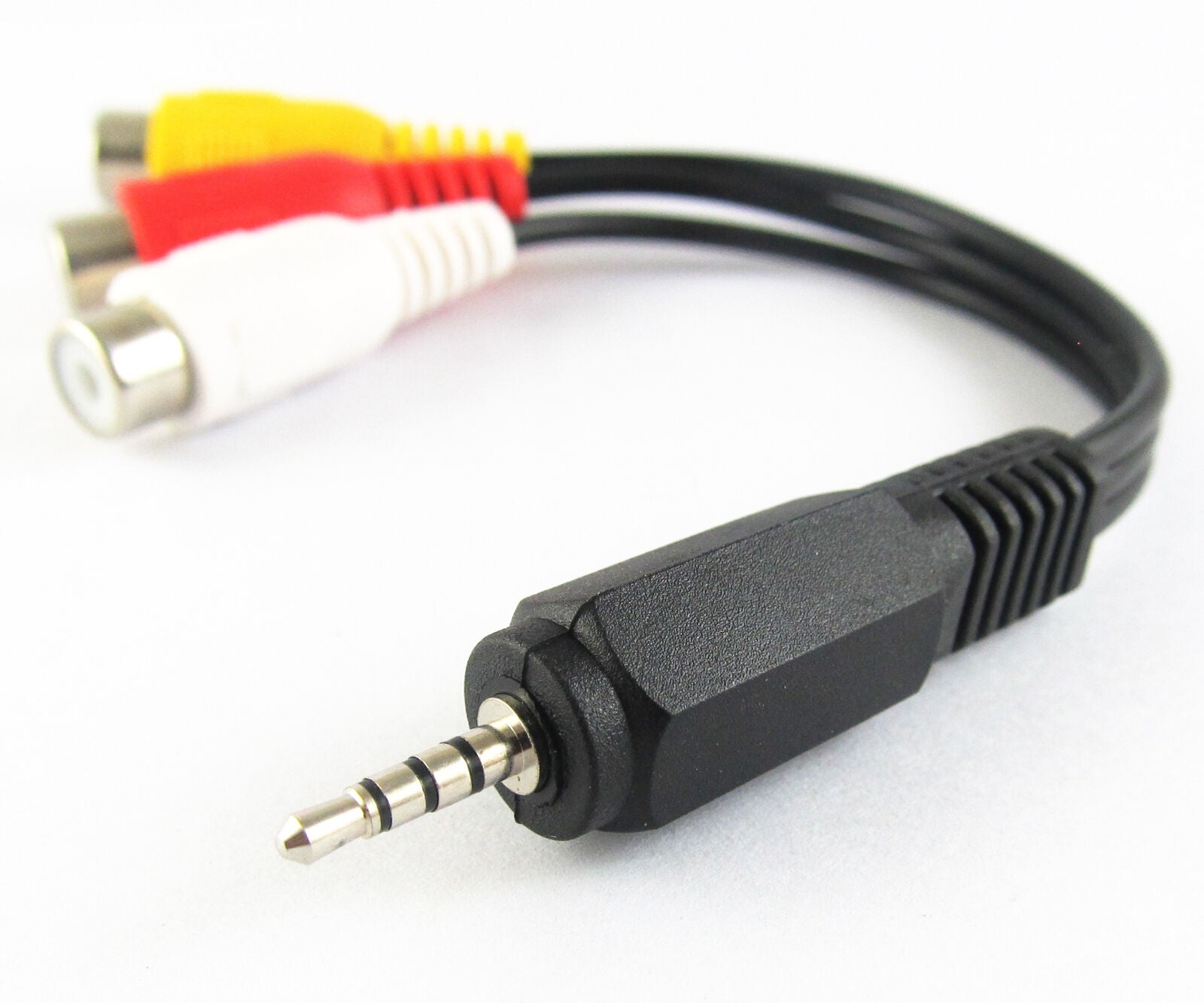 1pc 15cm Audio Video Joint Adapter Cable 2.5mm Male Plug to 3 RCA Jack Female