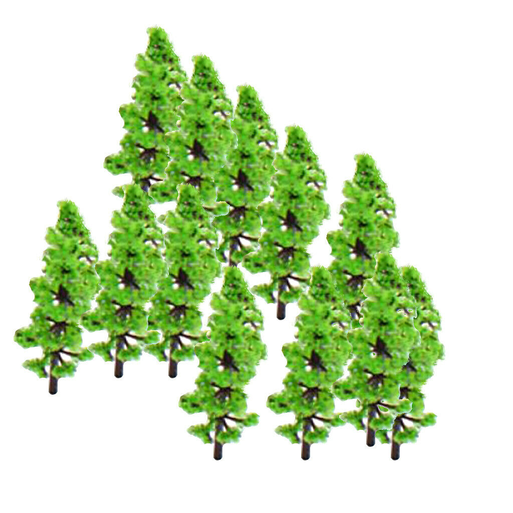 100 Pieces 1:160-1:220 Fir Tree Models for Park Building Diorama Decor
