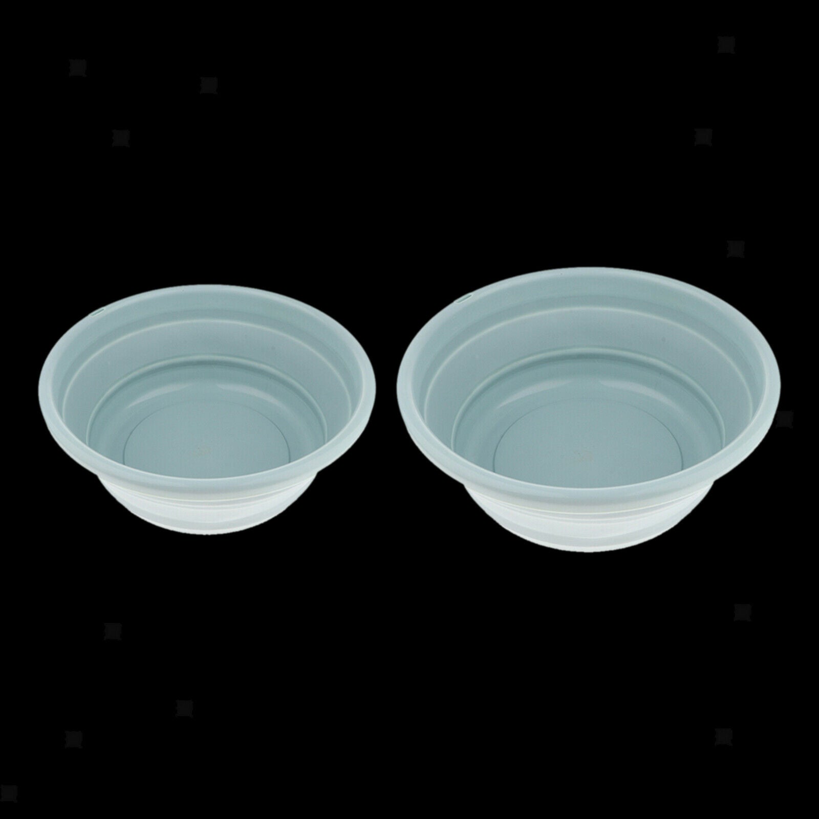 2x TPE Collapsible Wash Basins Practical for Fishing Travel Trips Blue