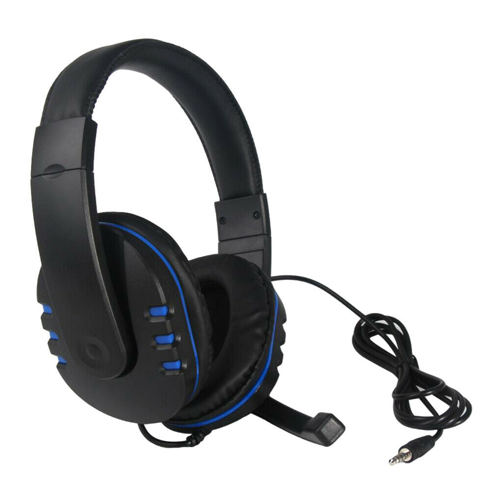 Gaming Headset USB Wired Over Headphones Stereo with Mic Fit for   One PC