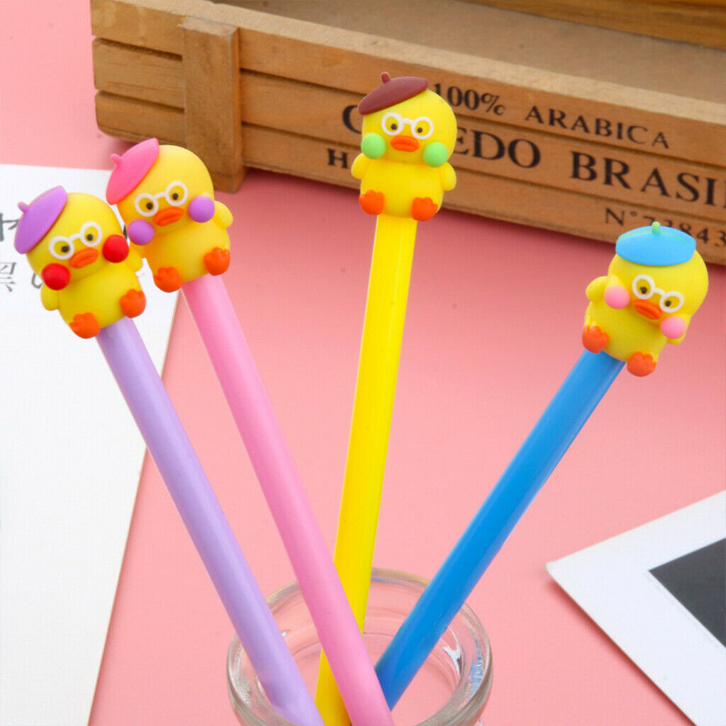 Cute Cartoon Gel Pen Duck Chick Student Signature Pen for School Kid Gift