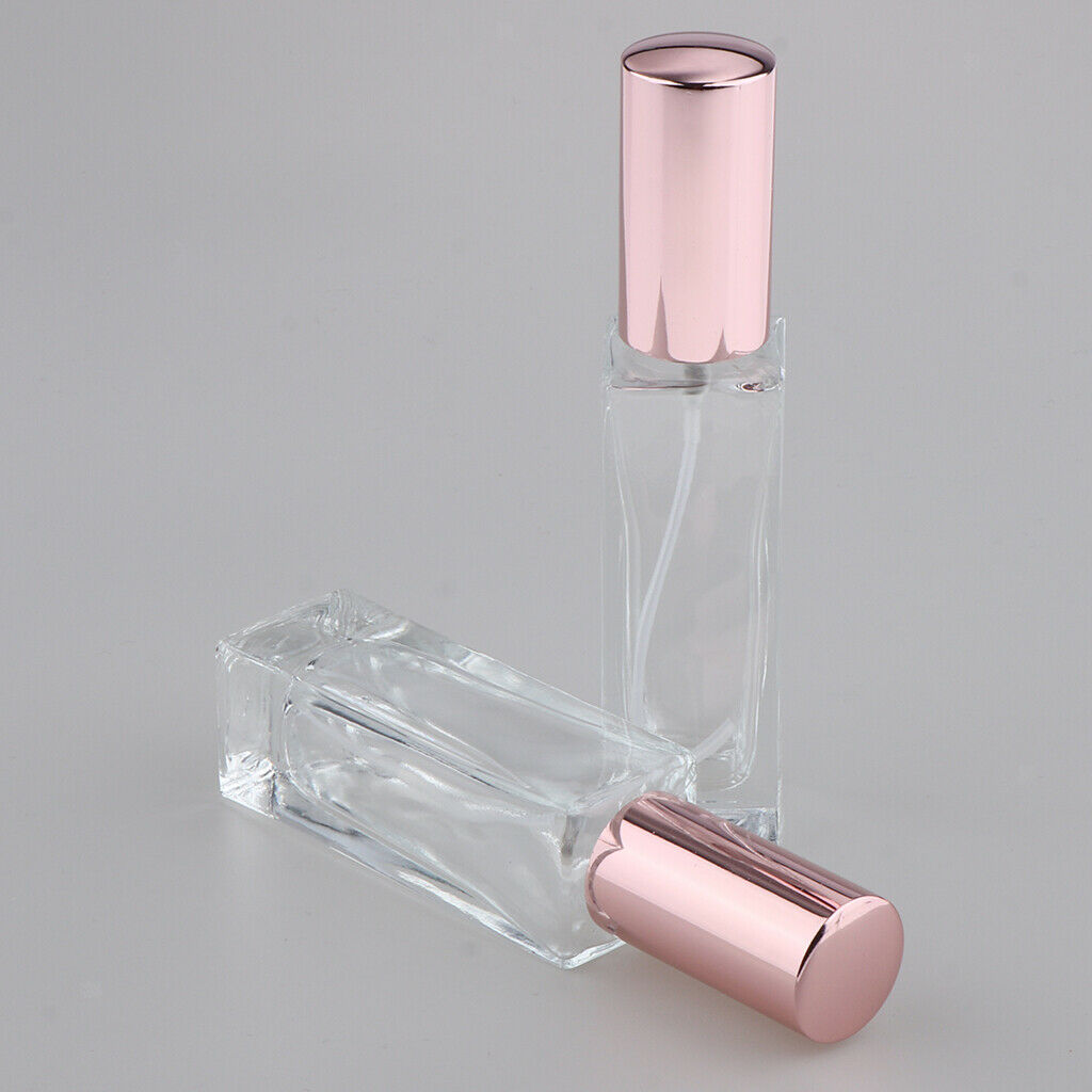 4pcs Glass Spray Bottle Perfume Vials Travel Storage Container