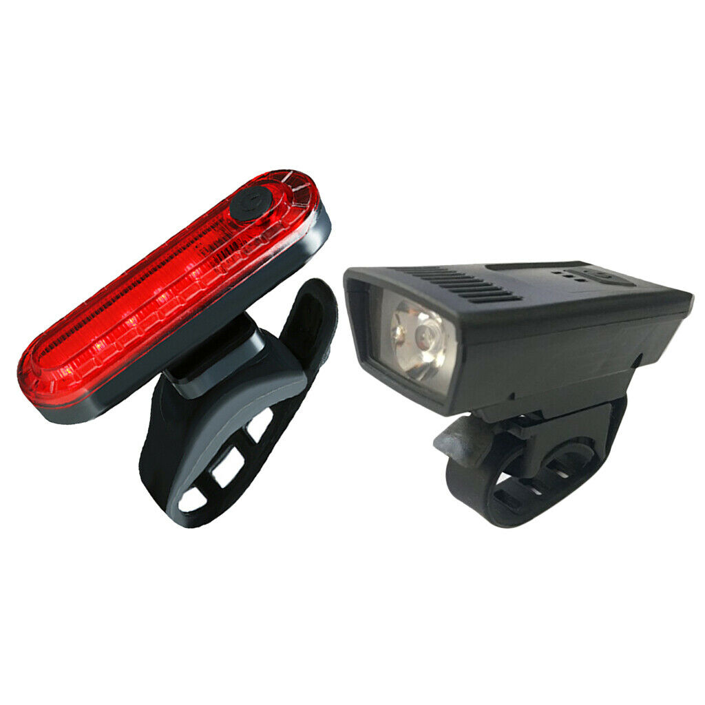 2 Packs Bike Flashlights Bicycle Back Taillight Cycling Headlight Rear Lamp