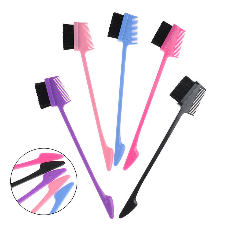 3Pcs Edge Control Brush Double Sided Edge Hair Styling Hair Eyebrow Comb .l8