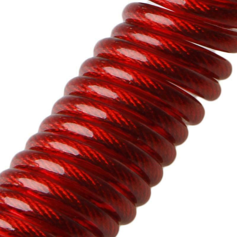 Bike Motorcycle Scooter Alarm Disc Lock Security Spring Reminder Cable Strong