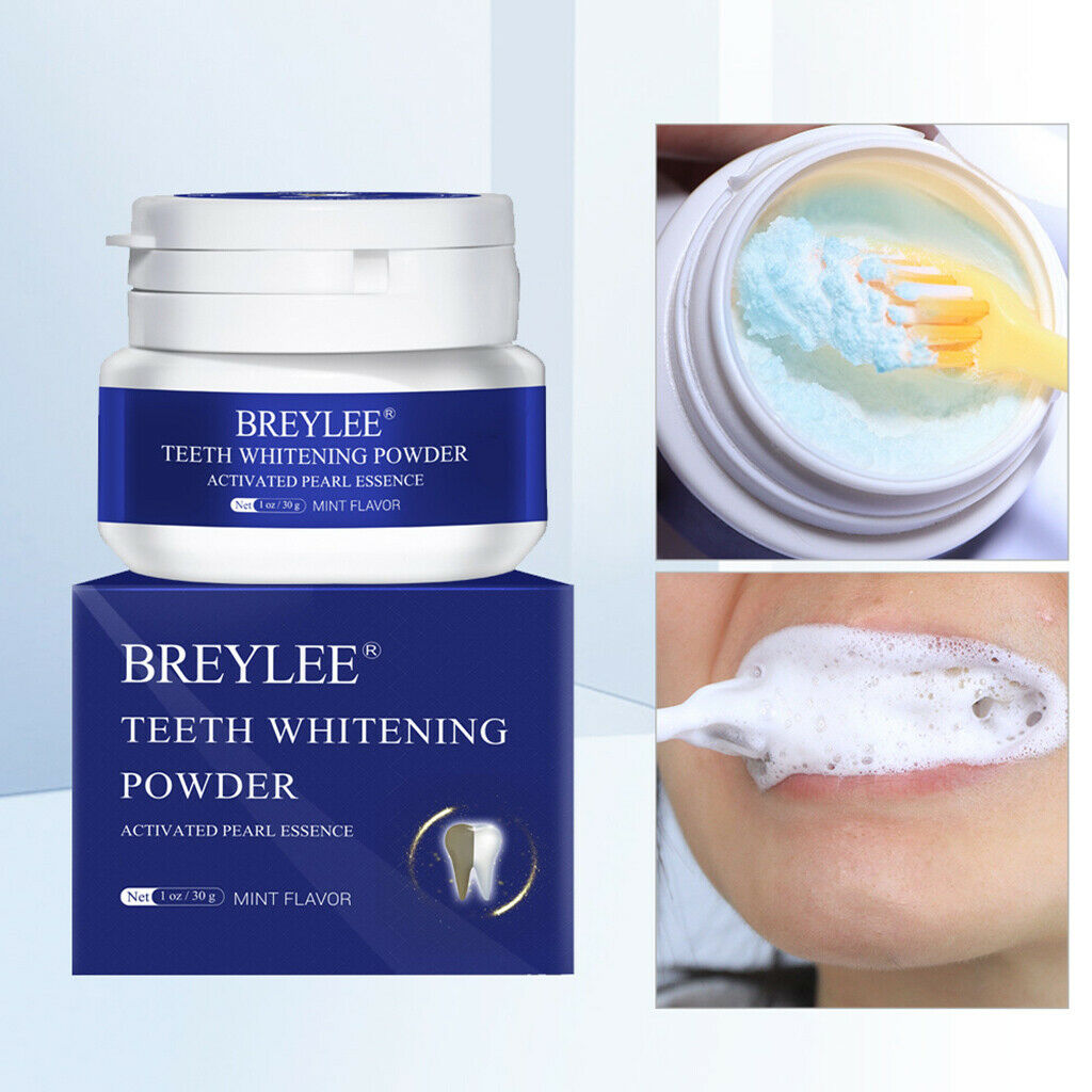 Teeth Whitening Powder Toothpaste Supply Kit Oral Remove Plaque Stains Tool