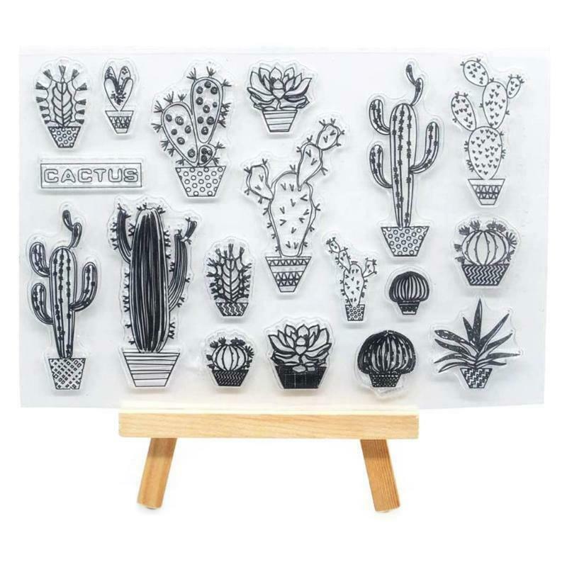 Cactus Silicone Clear Seal Stamp DIY Scrapbooking Embossing Photo Album Decor