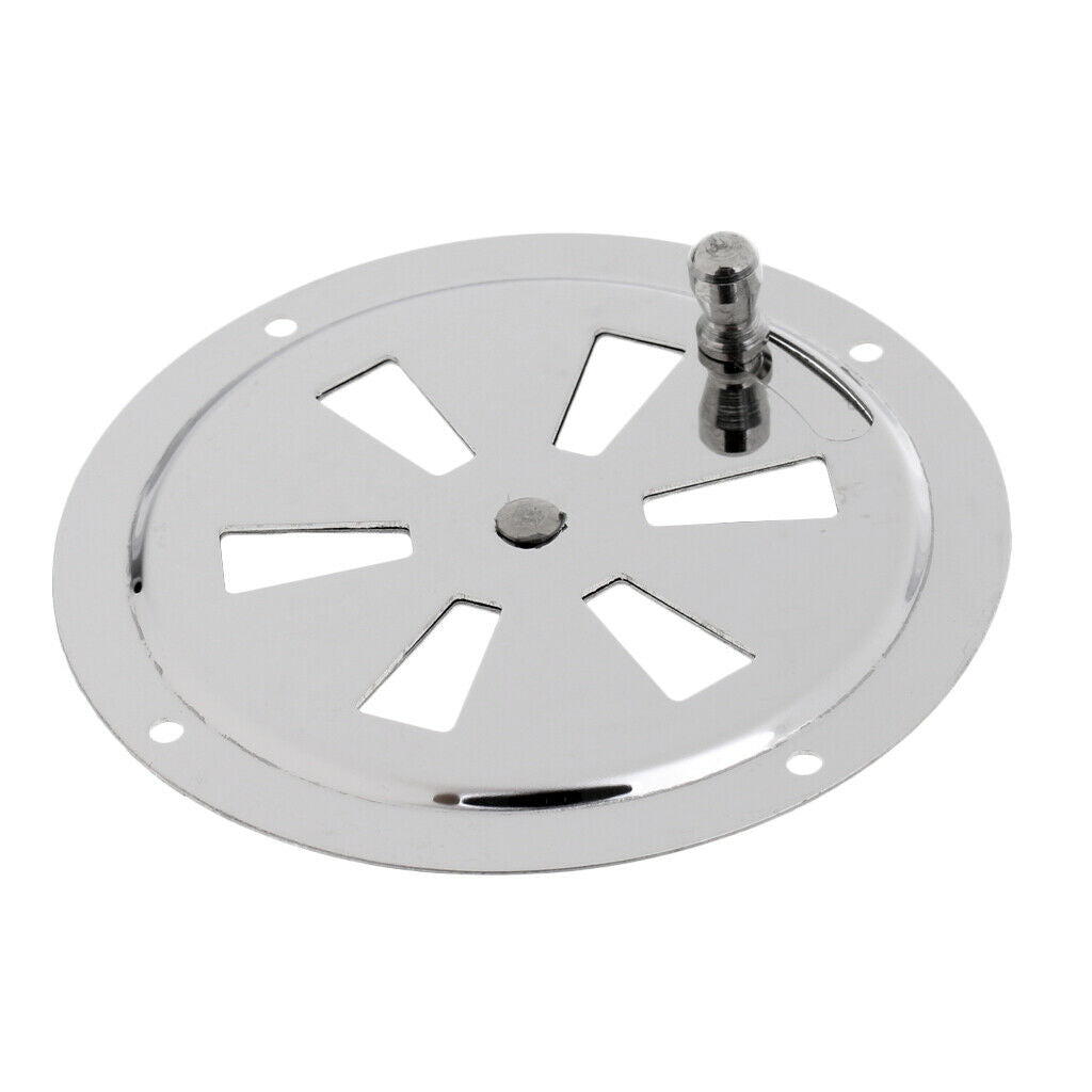 100mm 4 inch Butterfly Boat Round Louvered Vent Cover with Side Knob Marine