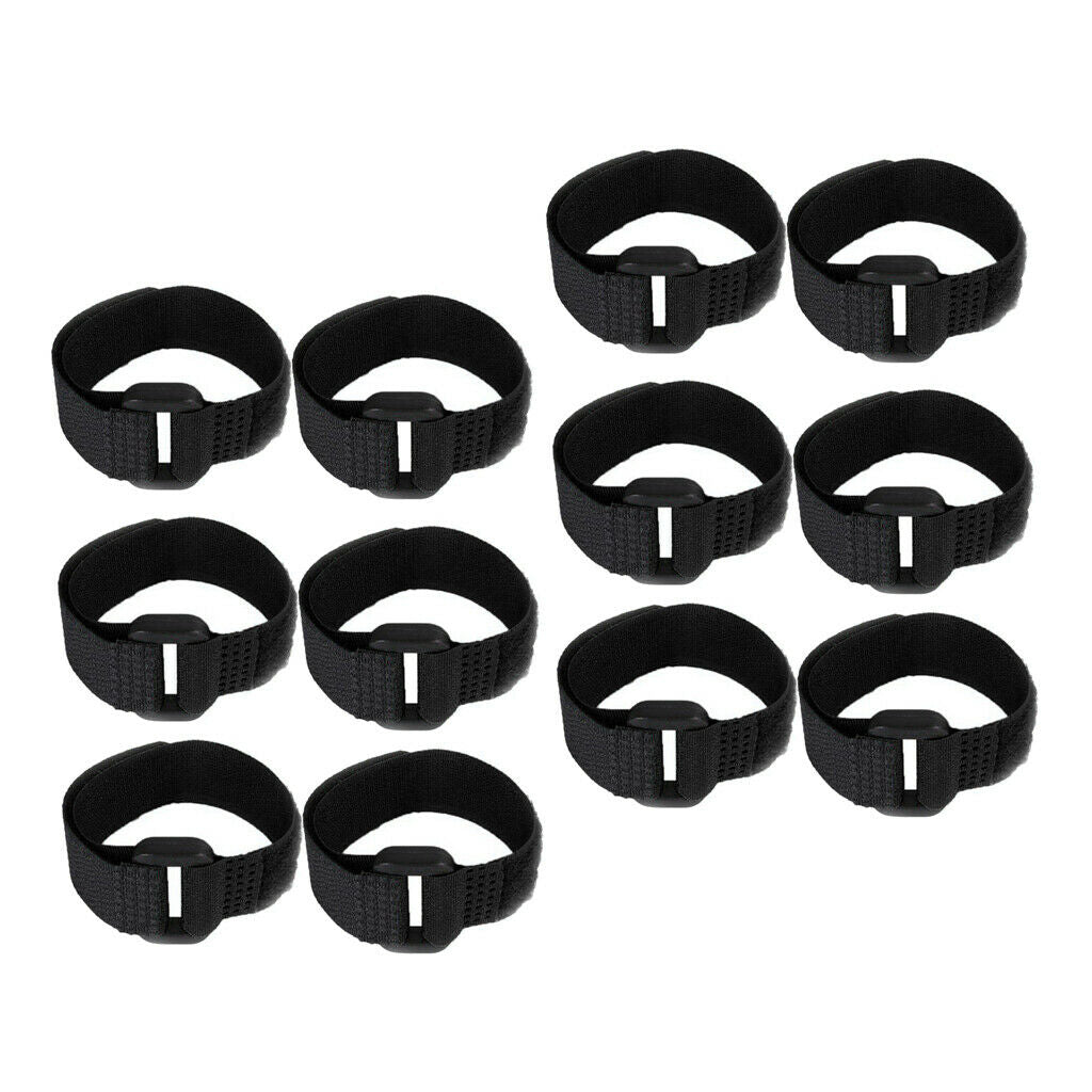 12pcs Rooster Collar Prevent Rooster from Screaming for Rooster Goose Black